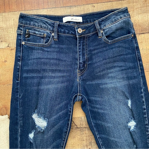 KANCAN Distressed Estilo Skinny Jeans Great Stretch - Picture 2 of 12